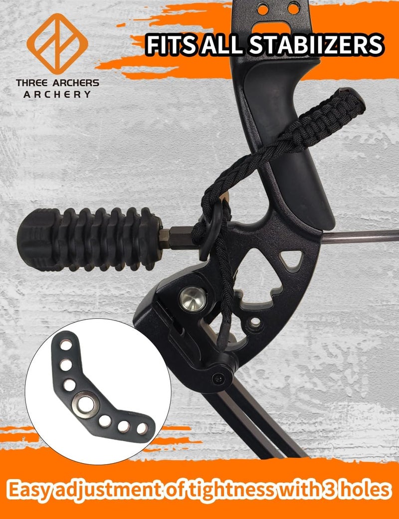 THREE ARCHERS Archery Bow Wrist Sling Adjustable Wrist Strap Loop Compound Bow Stabilizer & Hand Loop Carrier Hunting &Targeting Accessories - Image 5